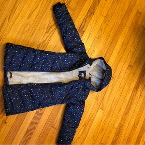 Kids Navy Blue Star Print Jacket